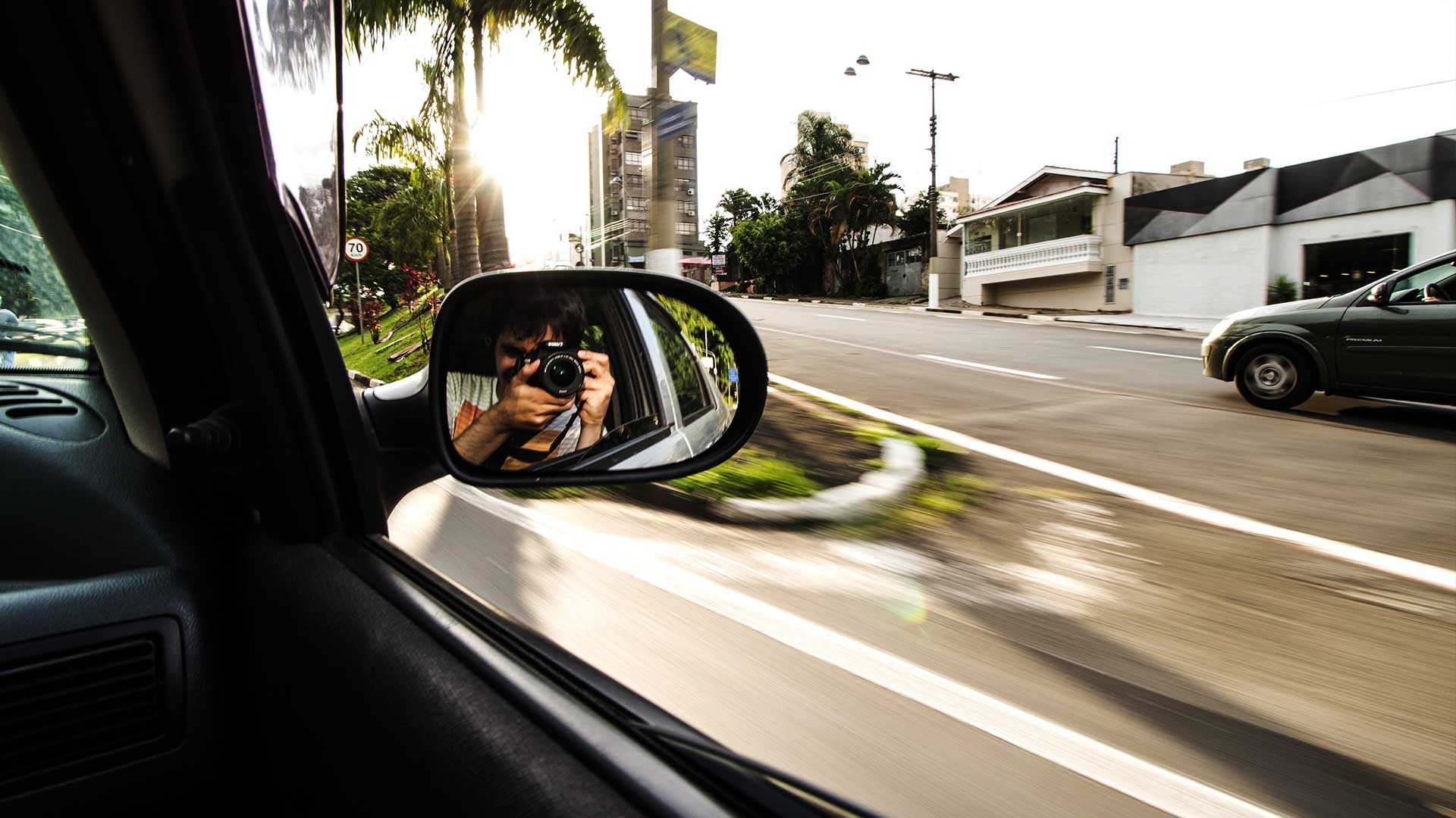 car mirror, driving car