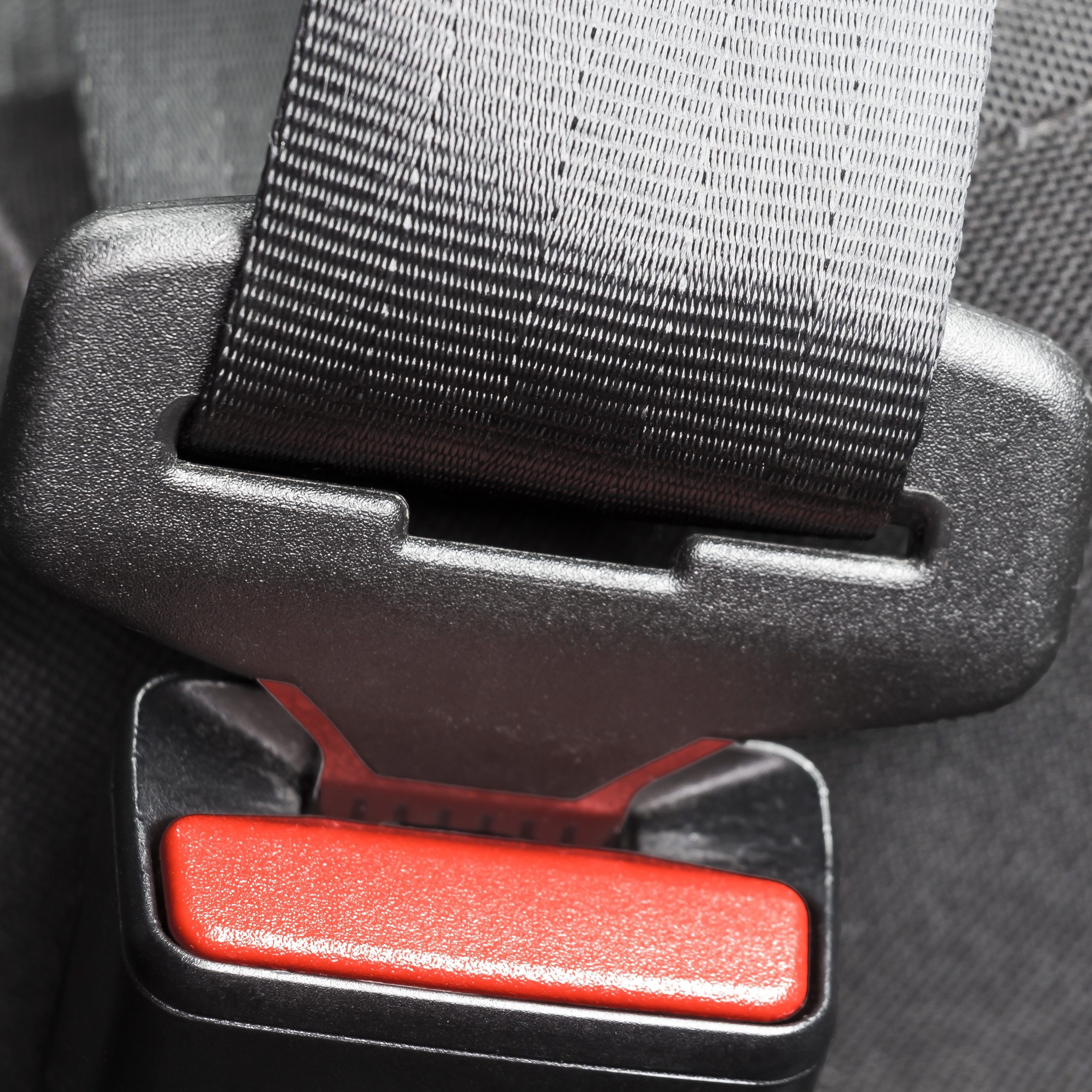 seat belt push button
