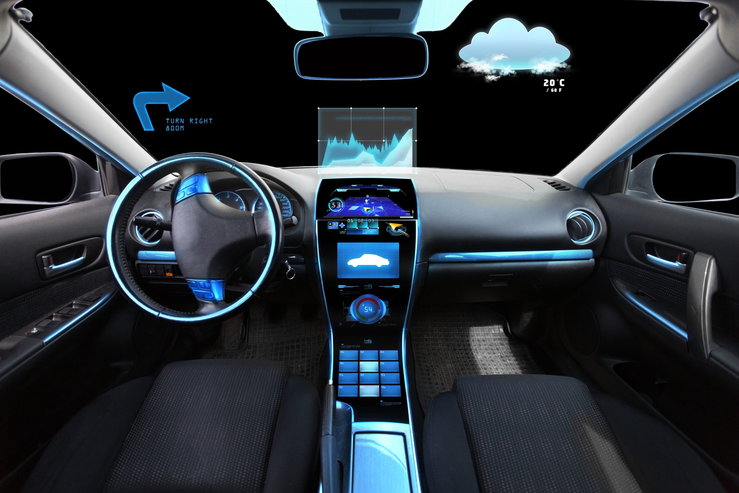 Transport,,Destination,And,Modern,Technology,Concept,-,Car,Salon,With
